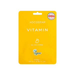 Kocostar Vitamin Sheet Εμποτισμένη Μάσκα Αναζωογόνησης και Λάμψης 25ml