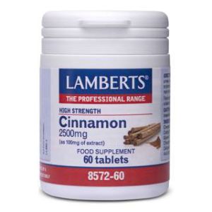 Lamberts Cinnamon 2500mg Κανέλλα 60 Ταμπλέτες