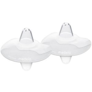 Medela Contact Nipple Shields Ψευδοθηλές Σιλικόνης με Θήκη Μ(20mm) 2τμχ