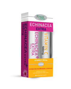 Power Health Promo Echinacea Extra 100mg 20 Αναβράζοντα Δισκία & Vitamin C 500mg 20 Αναβράζοντα Δισκία