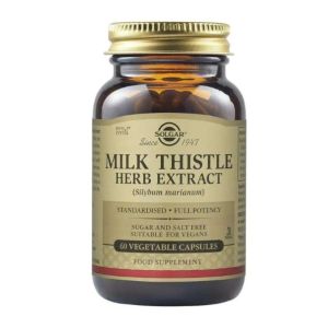 Solgar Milk Thistle Herb & Seed Extract, 60 Vegetable Capsules