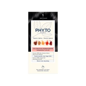 Phyto Phytocolor Μόνιμη Βαφή Μαλλιών 1 Μαύρο