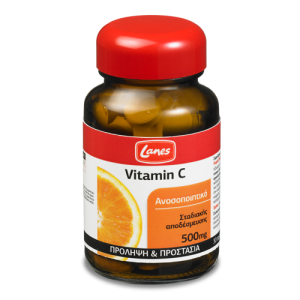 Lanes Vitamin C 500mg, Βιταμίνη C, Τόνωση Ανοσοποιητικού 30 ταμπλέτες