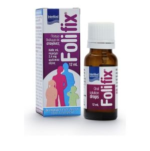 Intermed Folifix Πόσιμο Διάλυμα Φυλλικού Οξέος σε Σταγόνες 12ml