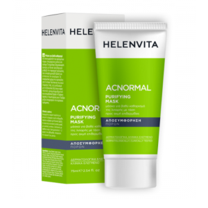 Helenvita Acnormal Purifying Facial Mask, Μάσκα Καθαρισμού Προσώπου για Λιπαρή-Ακνεϊκή Επιδερμίδα 75ml
