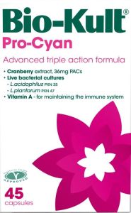A.Vogel Bio-Kult Pro-Cyan, Τριπλής Σύνθεσης Cranberry για τη Διατήρηση της Καλής Υγείας του Ουροποιητικού 45caps