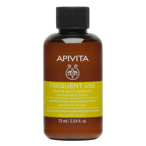 Apivita Gentle Daily Shampoo, Απαλό Σαμπουάν Καθημερινής Χρήσης με Χαμομήλι και Μέλι 75ml
