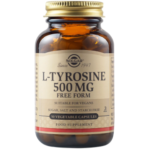 Solgar L-Tyrosine, Θυρεοειδής Αδένας - Σύνθεση Μελανίνης, 500mg 50 κάψουλες