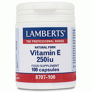 Lamberts Vitamin E 250 iu natural form 100 Κάψουλες